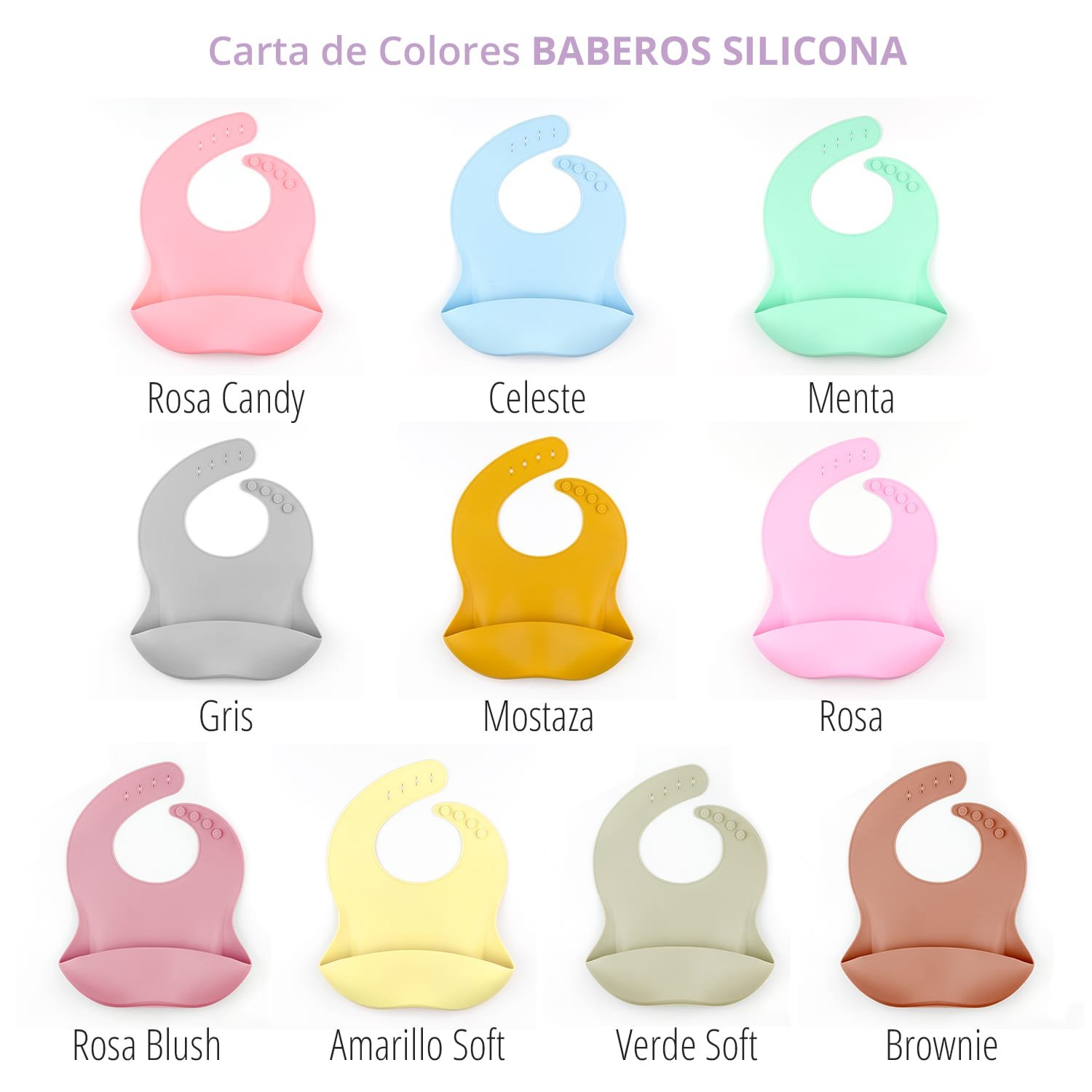 Babero de Silicona Personalizado Cisne, color a elegir - Imagen 2