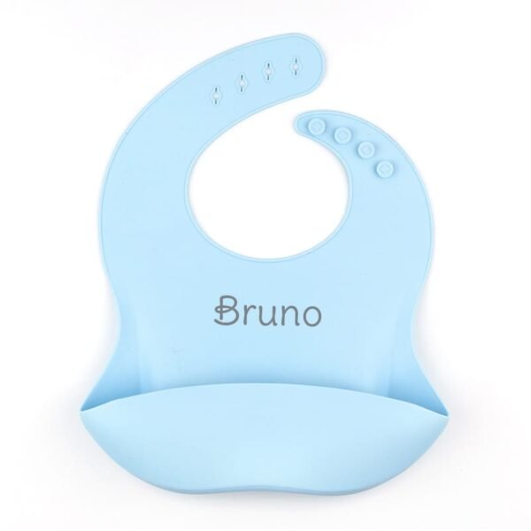 Babero de Silicona Personalizado, color a elegir - Imagen 2