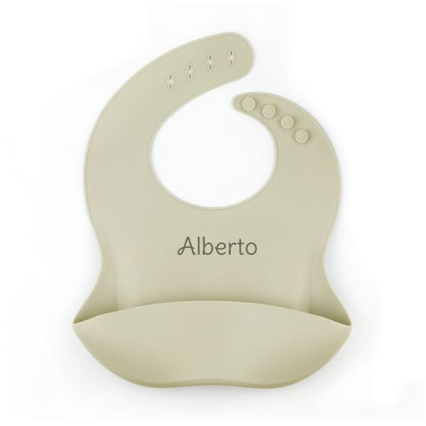 Babero de Silicona Personalizado, color a elegir - Imagen 3