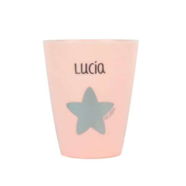 Vasito Estrella Rosa Personalizado