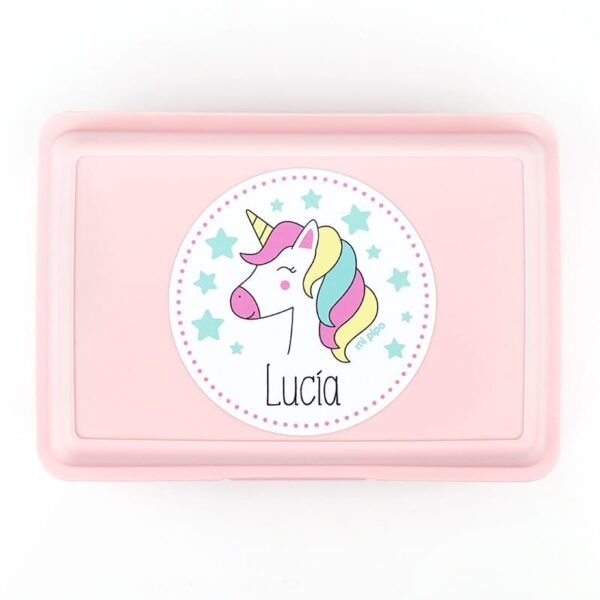 Pack Botella + Cajita Porta Alimentos + Acc. pajita Personalizado Hada - Imagen 7