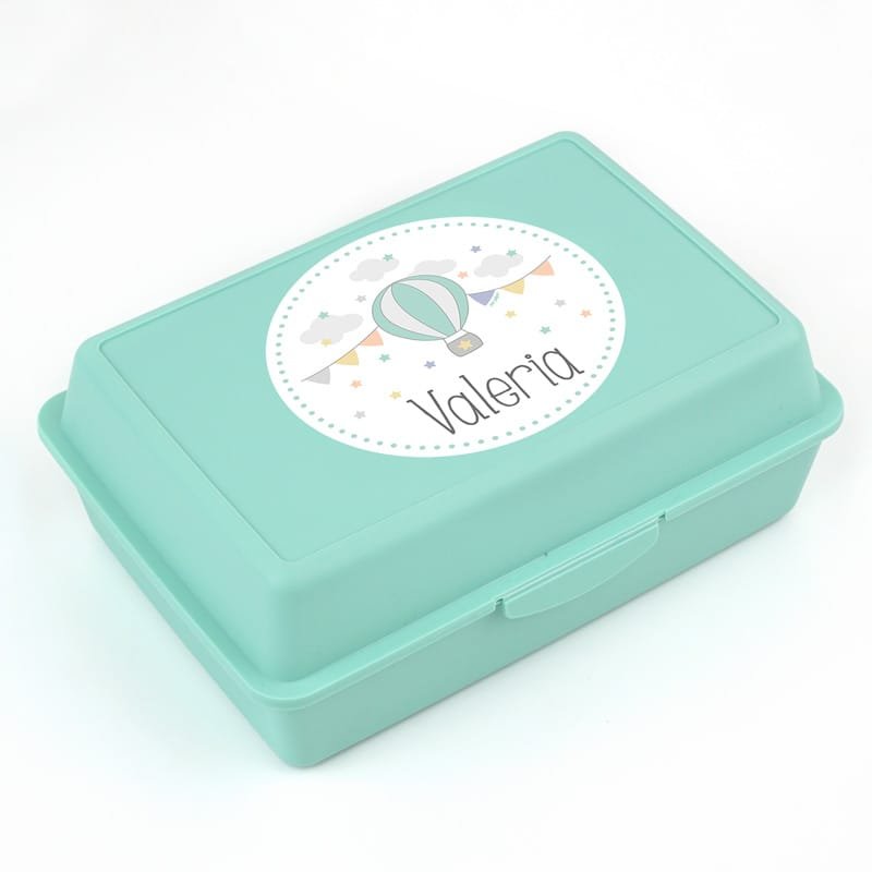 Pack Botella + Cajita Porta Alimentos + Acc. pajita Personalizado Globo - Imagen 3