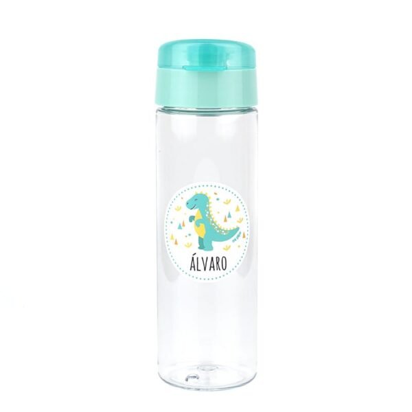 Pack Botella + Cajita Porta Alimentos + Acc. pajita Personalizado Dinosaurio - Imagen 7