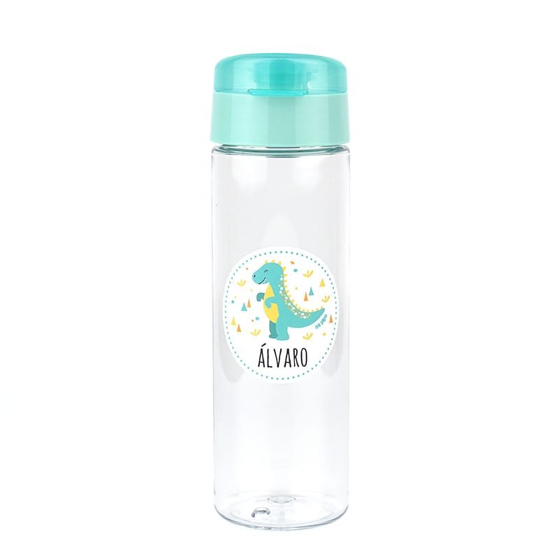 Pack Botella + Cajita Porta Alimentos + Acc. pajita Personalizado Dinosaurio - Imagen 7