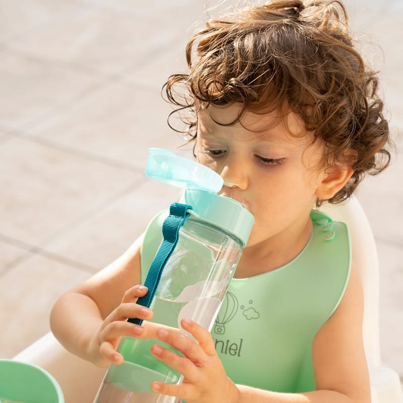 Pack Botella + Cajita Porta Alimentos + Acc. pajita Personalizado Arcoíris Soft - Imagen 3